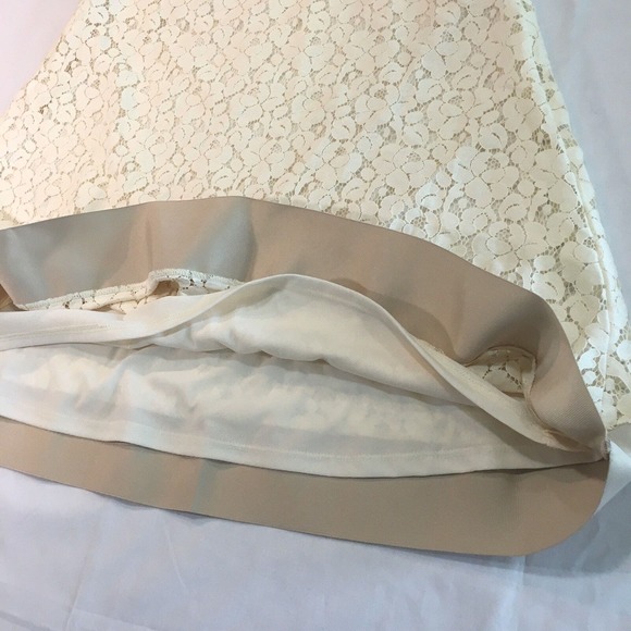 ISAAC MIZRAHI For Target Sz 2 A-Line Tan Cream Eyelet Floral Skirt W/ Pockets - Picture 12 of 12